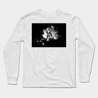 Sunlit Dahlia In Black and White Long Sleeve T-Shirt